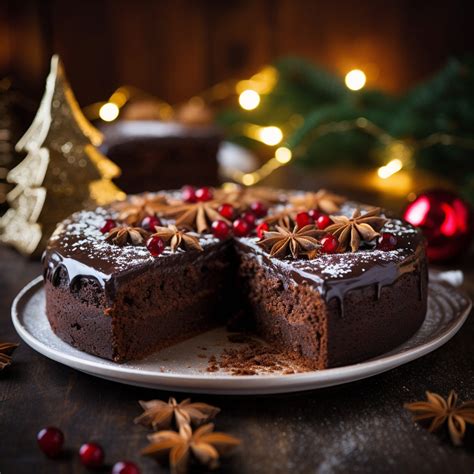 Spiced Chocolate Christmas Cake With Brandy Mille Supergrain