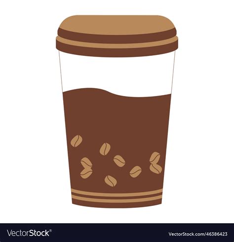 Paper Coffee Cups Royalty Free Vector Image Vectorstock