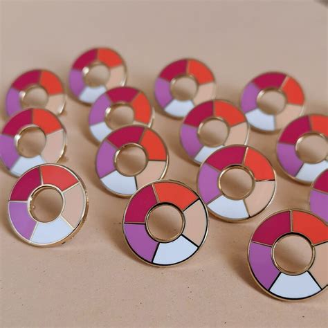 Lesbian Pin Pride Pin Circle Pin Minimalist Lesbian Pin Etsy