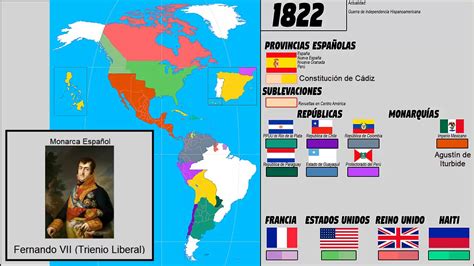 Latin American Independence War Every Year 1810 1830 Youtube