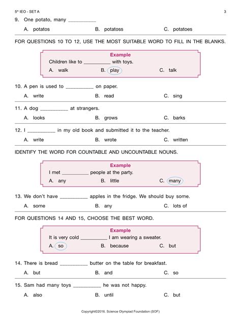 Common core aligned language arts worksheets. Class 2 English | Olympiad made easy