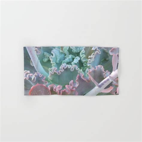 Succulent In The Sand Hand And Bath Towel By Ralph S Carlson Society6