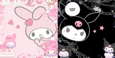 Kuromi And Melody Pc Wallpaper Hello Kitty Iphone Wallpaper My