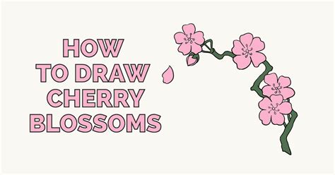 How To Draw Cherry Blossoms Really Easy Drawing Tutorial Cherry