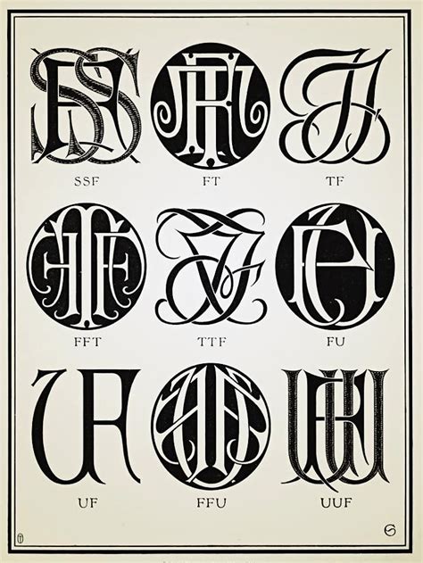 Monograms And Ciphers 1906 Monograms Monogram Fonts Monogram Design