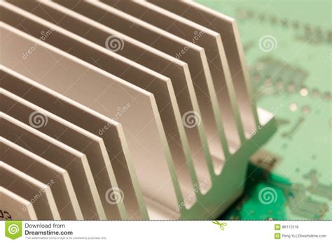 Chipset Heatsink Stock Photo Image Of Mother Radiator 86112216
