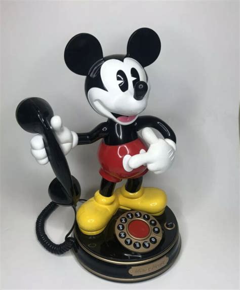 Vintage Mickey Mouse Animated Talking Telephone Disney Phone Telemania