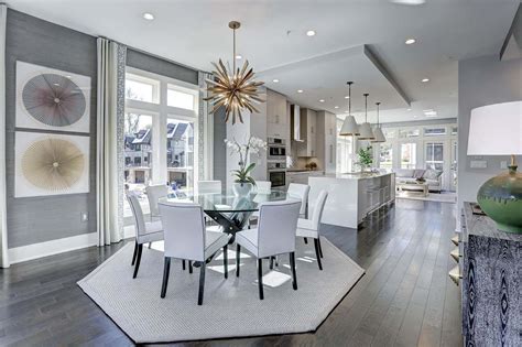 Statement Pieces Like This Dining Room Chandelier Help Create An Urban