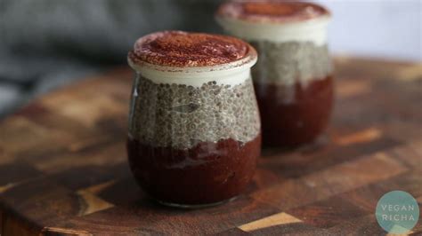 Vegan Tiramisu Chia Pudding Vegan Richa Recipes Youtube