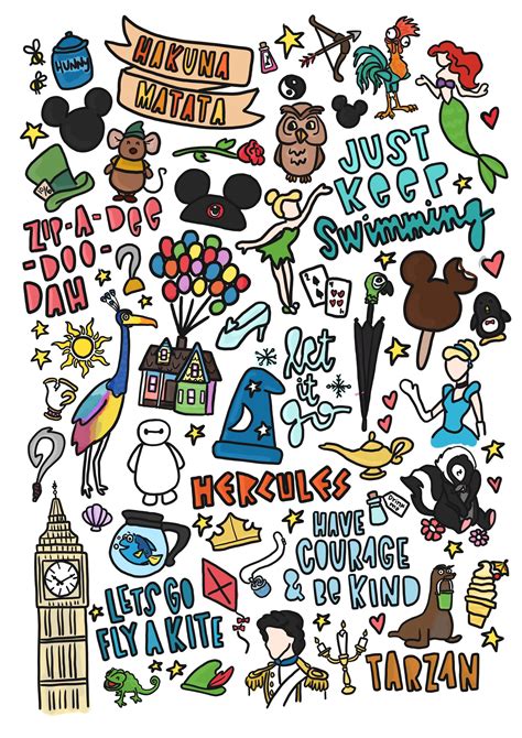 Disney Doodles Disney Pinterest Bakgrunder Citat Och Design