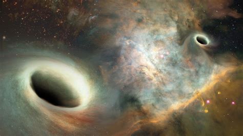 astronomen finden zwei sich umkreisende supermassive schwarze löcher heise online