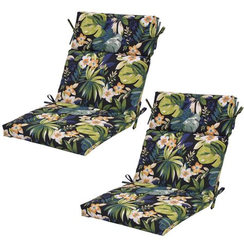 Caprice Tropical Outdoor Dining Chair Cushion 2 Pack