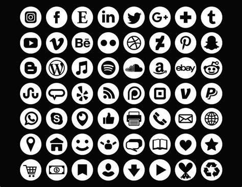 White Social Media Icon Png At Collection Of White