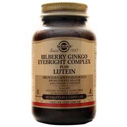 Solgar bilberry ginkgo eyebright complex plus lutein dietary supplement. Solgar Bilberry Ginkgo Eyebright Complex plus Lutein 60 ...