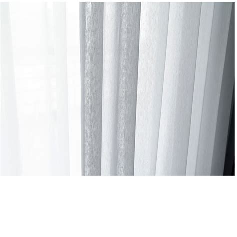 Silk Waterfall Light Gray Chiffon Sheer Curtain