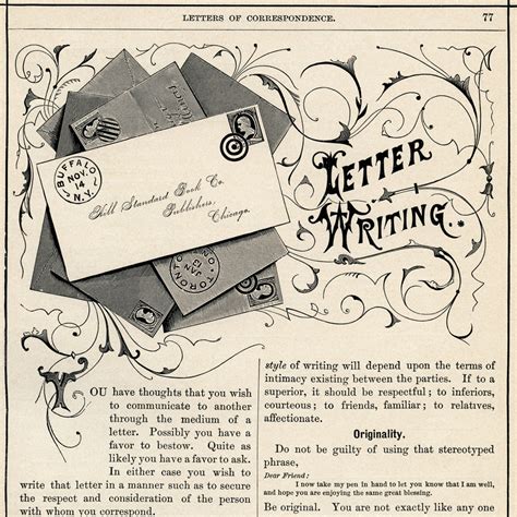Letter Writing Vintage Clip Art Old Design Shop Blog