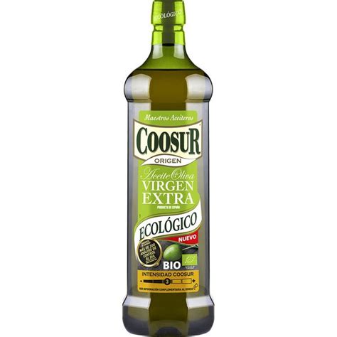 comprar aceite de oliva virgen extra ecológico botella 1 l · coosur · supermercado hipercor