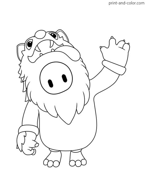 Fall Guys Coloring Pages Print And Color Fall Coloring Pages