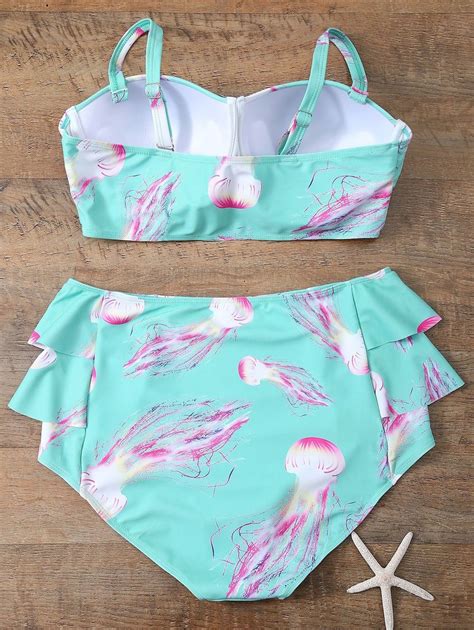 Cami High Waisted Flounced Push Up Bikini Set Bikinis Push Up Bikini