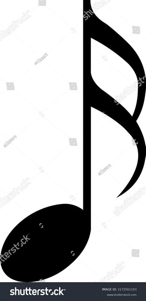 Sixteenth Note Icon Music Symbol Stock Vector Royalty Free 2172561103