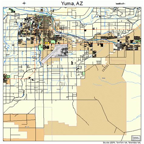 Yuma Arizona Street Map 0485540