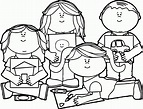 Child At School Coloring Page - Coloring Home