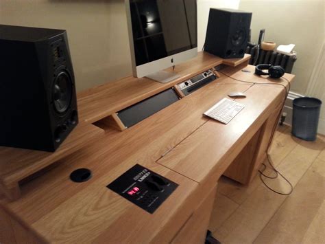 Custom built recording studio desk, built to house Doepfer LMK2+. Made ...