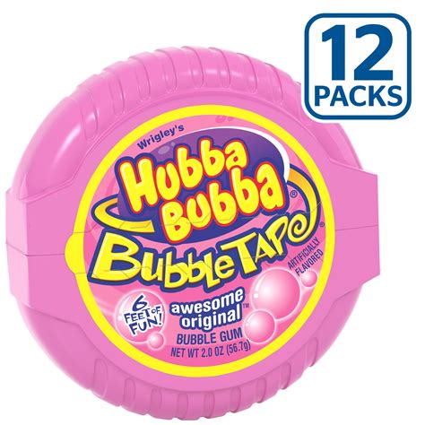 Hubba Bubba Bubble Gum Original Bubble Gum 2 Ounce Pack Of 12 Buy