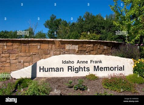 El Idaho Anne Frank Derechos Humanos Memorial Boise Idaho Fotografía