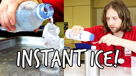 How To Make Instant Ice Do Try This At Home We The Curious Youtube