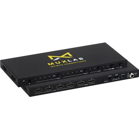 Muxlab 4x2 4k60 Hdmi Matrix Switch 100510 Bandh Photo Video