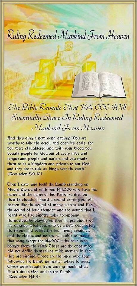 Ruling Redeemed Mankind From Heaven The Bible Reveals That 144000