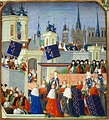 L'entrée de la reine Isabeau de Bavière à Paris le 22 août 1389 ...