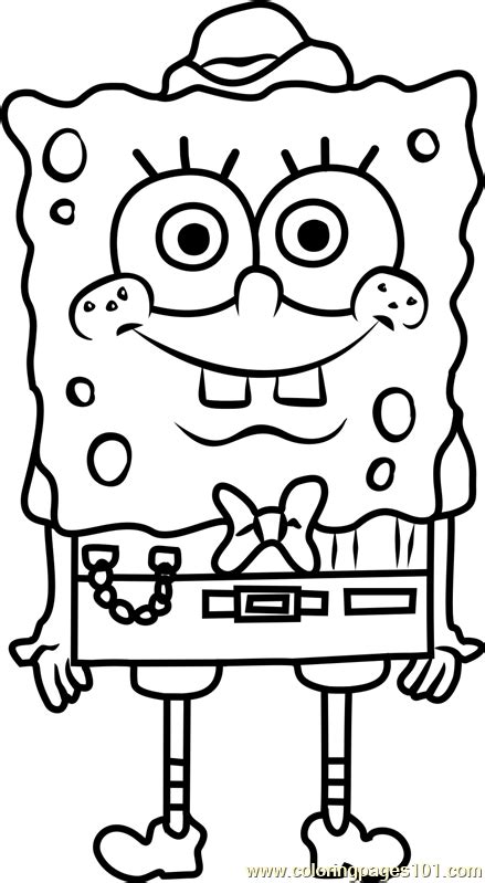 spongebuck squarepants coloring page  kids  spongebob squarepants printable coloring