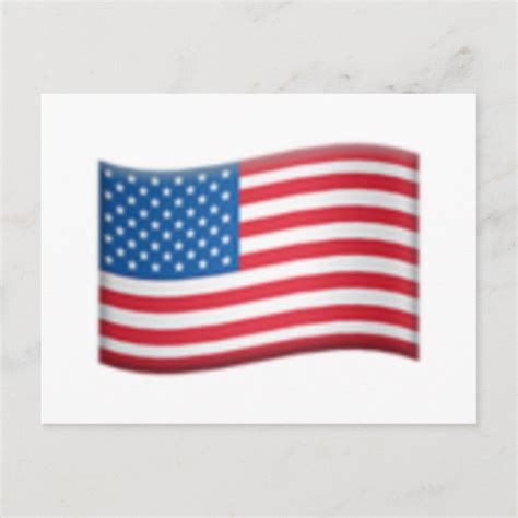 United States Flag Emoji Postcard Zazzle