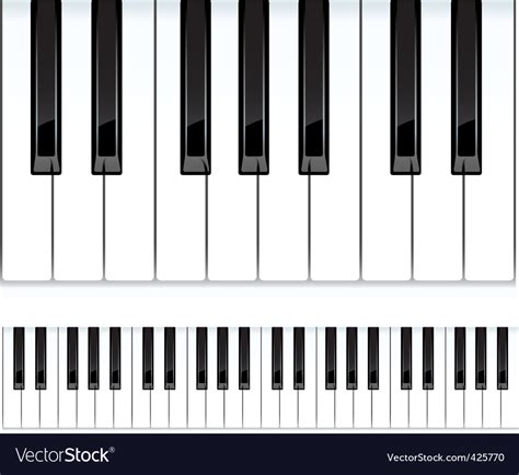 Piano Keys Seamless Vector Illustration Royalty Free Vector