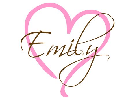 Name With Heart Emily