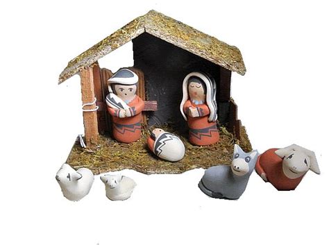 Jemez Pottery P795 Jemez Nativity