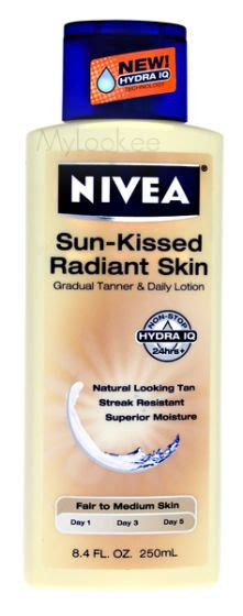 nivea sun kissed radiant skin gradual tanner and daily lotion 250ml