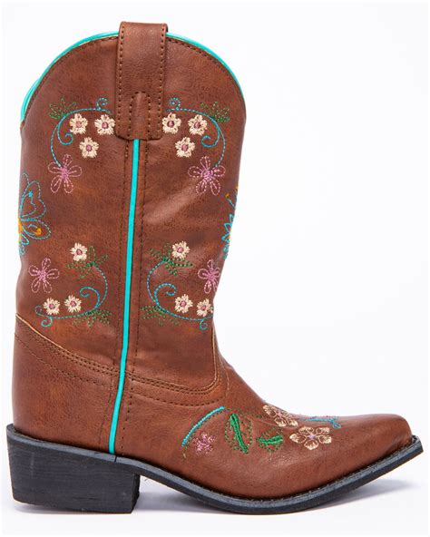 shyanne girls floral embroidery western boots snip toe boot barn