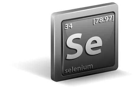 Selenium Chemical Element Chemical Symbol With Atomic Number And