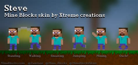 Mine Blocks Steve Skin By Xtreme Creations