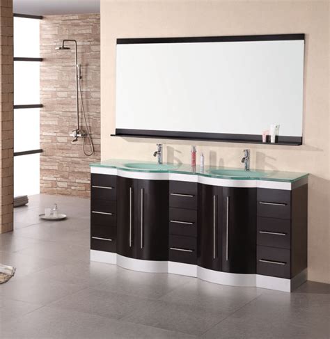 72 Inch Modern Double Sink Bathroom Vanity With Mirror And Faucets