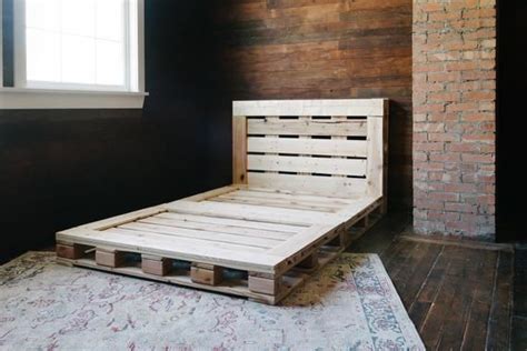 Pallet Bed The Full Size Includes Headboard And Platform Pallet