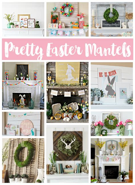 Pretty Easter Mantel Decorations Eighteen25