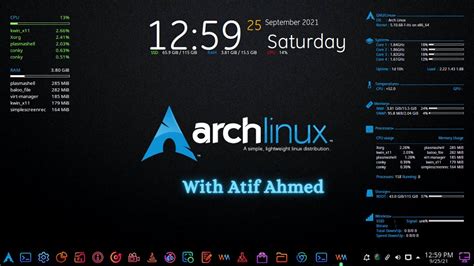 Post Installation And Desktop Customization Of Arch Linux Youtube