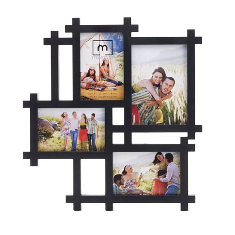 Choose from home accessories and bathroom accessories including candles, mirrors, photo frames, bedding and more. Elements 4-Opening Black Lattice Collage Frame