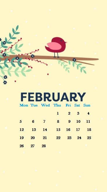 February 2018 Calendar Wallpapers For Iphone Calendar Wallpaper