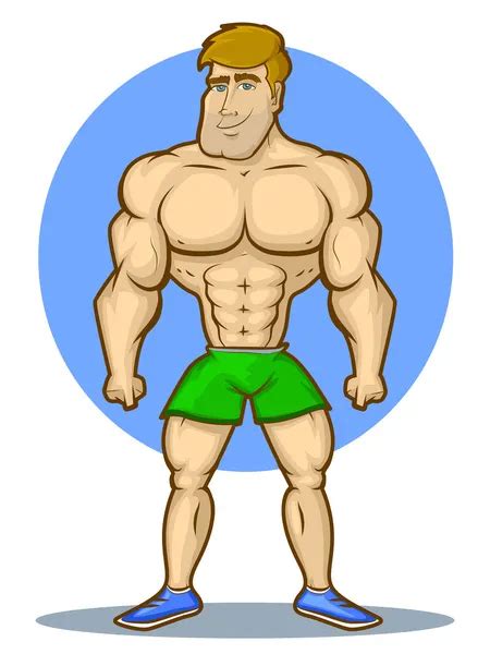 Cartoon Muscle Man Stock Vectors Royalty Free Cartoon Muscle Man