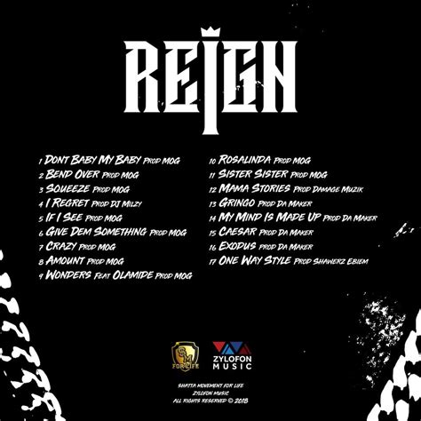 Shatta Wale Unveils Cover Art Tracklist For Reign Album
